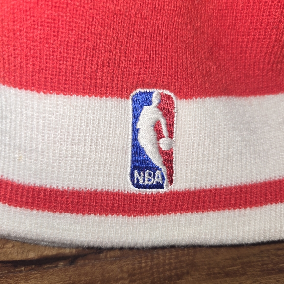 NBA Houston Rockets Red and White Knit Beanie Sock Hat - Texas - Picture 5 of 5
